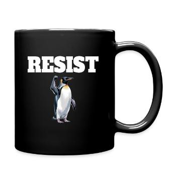 Pingouin Proteste Résistance Taxes - Mug uni - noir - Droite