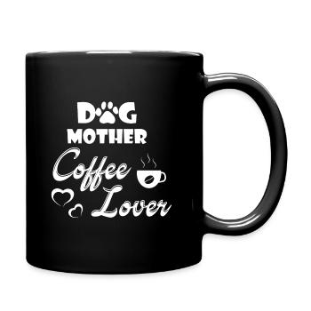 Dog Mother Coffee Lover - Full Colour Mug - black - Right