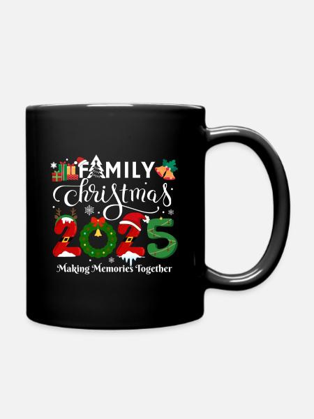 Merry Christmas - Full Colour Mug - black