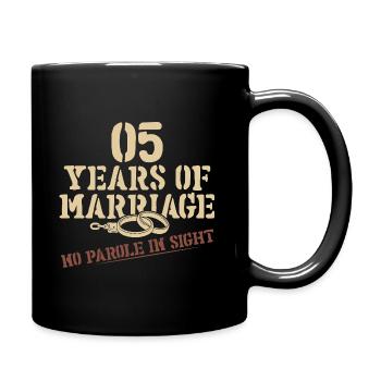 5 Ans De Nous Deux - Mug uni - noir - Droite