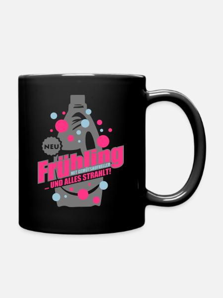 spring - Full Colour Mug - black