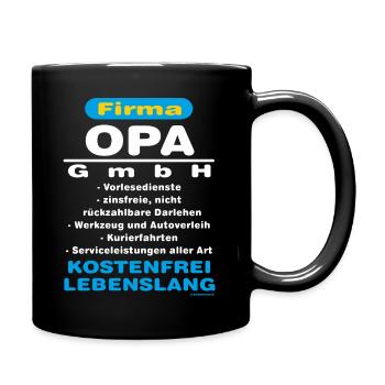 Opa GmbH RAHMENLOS® - Tasse einfarbig - Schwarz - Rechts