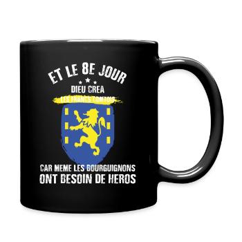 8e jour franche comte - Mug uni - noir - Droite