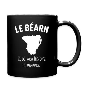 bearn-histoire - Mug uni - noir - Droite