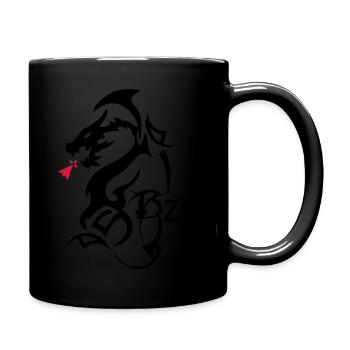 dragon tribal bzh hermine bretonne - Mug uni - noir - Droite