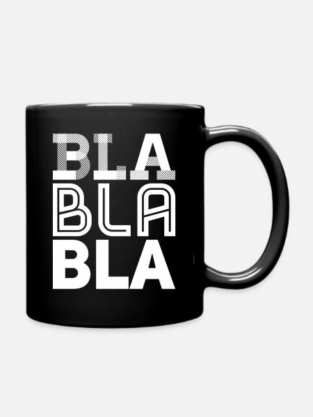 bla bla bla - Mug uni - noir