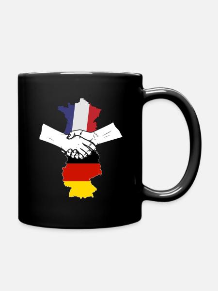 allemand - Amitié française / Idée cadeau - Mug uni - noir