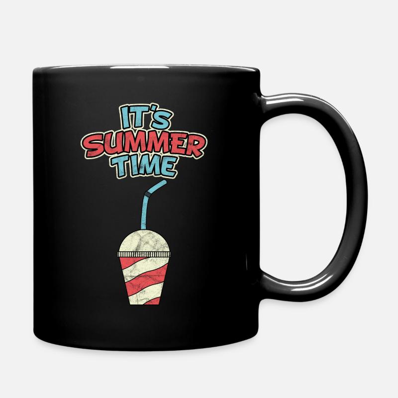 Milchshake Sommer Eis Softeis Limonade Geschenk - Tasse einfarbig - Schwarz