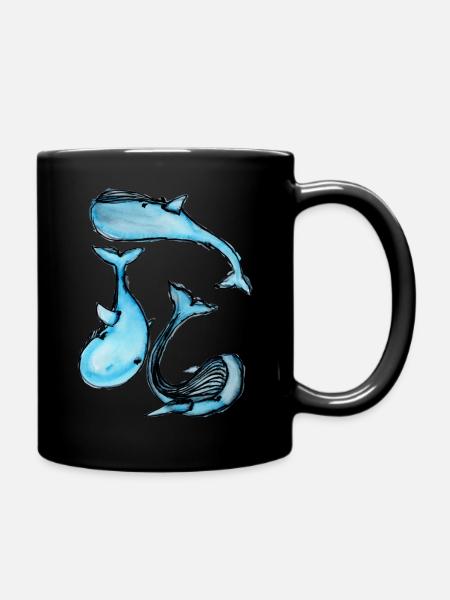 Baleine - Mug uni - noir
