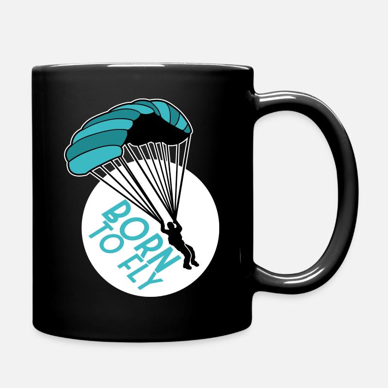 Paragliding - Tasse einfarbig - Schwarz