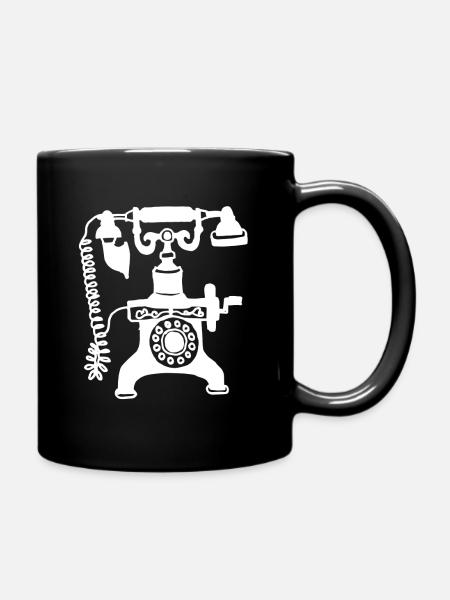 téléphone - Mug uni - noir