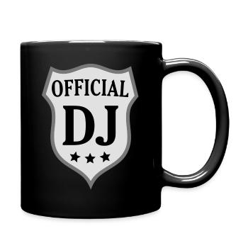 officiel DJ Disc Jockey - Mug uni - noir - Droite