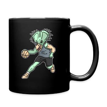 Cadeau de sport de dinosaure de basket-ball de Triceratops - Mug uni - noir - Droite