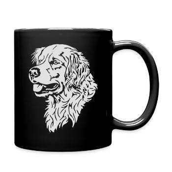 384 Golden Retrievers - Full Colour Mug - black - Right
