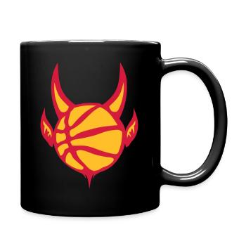 basketball ball basketball devil devil - Full Colour Mug - black - Right