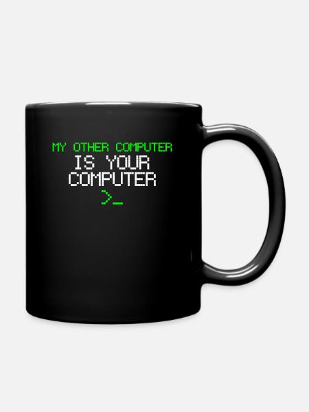 hacker - Full Colour Mug - black