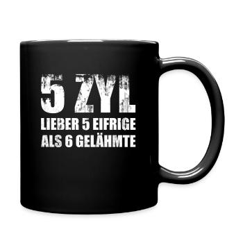 5 cylinders - Full Colour Mug - black - Right