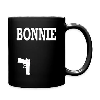 Bonnie 187 Pistole Gangster paar Paar-Liebe - Tasse einfarbig - Schwarz - Rechts