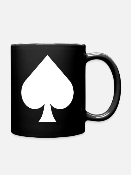 Pik sait | Poker Blackjack Skat Jeu - Mug uni - noir