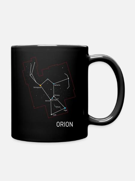 Orion Constellation - Full Colour Mug - black