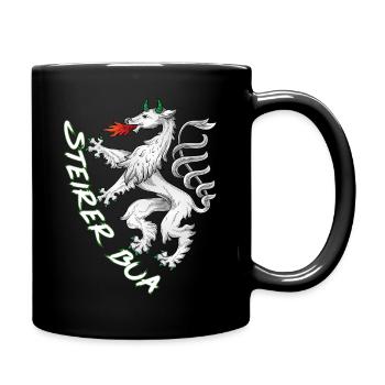 Steiermark - Tasse einfarbig - Schwarz - Rechts