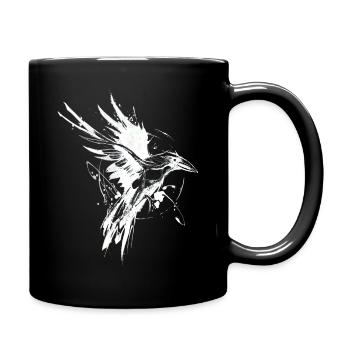 The White Raven - Full Colour Mug - black - Right