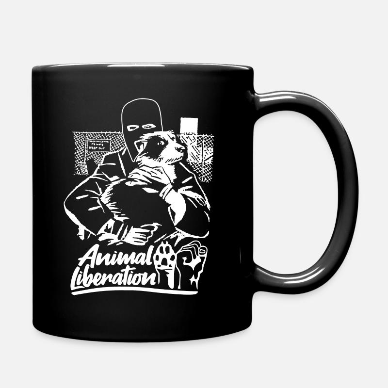 Animal Liberation - Tasse einfarbig - Schwarz