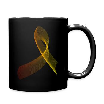 Cool, abstract and futuristic pattern - Full Colour Mug - black - Right