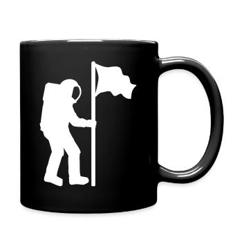 Astronaut - Tasse einfarbig - Schwarz - Rechts