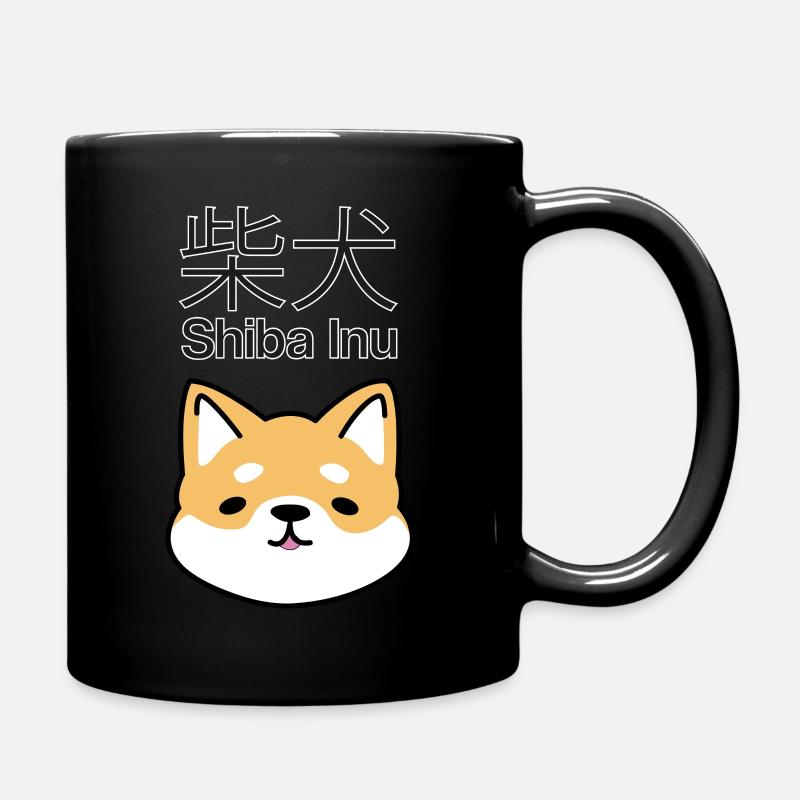 Shiba Inu - Tasse einfarbig - Schwarz