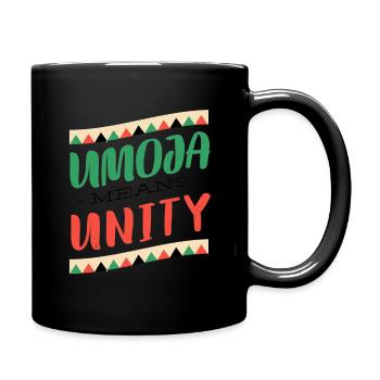 Kwanzaa USA African American Festival Celebration Saying - Full Colour Mug - black - Right