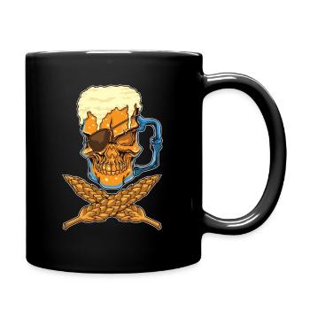 Bier Totenkopf - Brau Pirat - Brasserie - Mug uni - noir - Droite