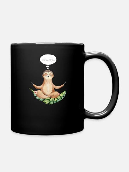 Faultier - Full Colour Mug - black