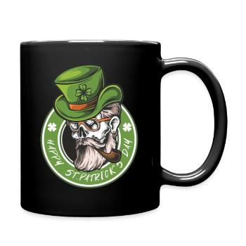 St. Patrick’s Day Hireblatt Irlandais Chemise cadeau - Mug uni - noir - Droite