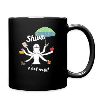 Parce que toute femme est un peu une Shiva ! - Mug uni - noir - Droite