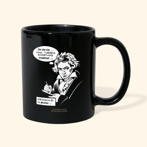 Beethoven mit Sprechblase beim Komponieren - Tasse einfarbig