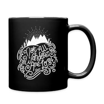 Tous les vagabonds ne sont pas perdus - Mug uni - noir - Droite