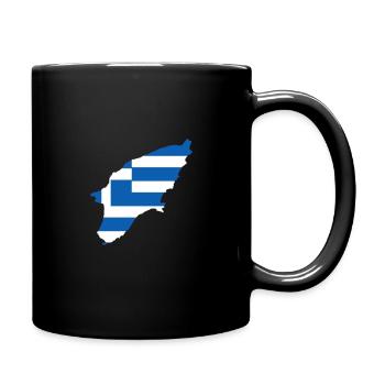 Rhodos - Tasse einfarbig - Schwarz - Rechts