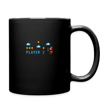 Player 2 | Retrogaming - Full Colour Mug - black - Right