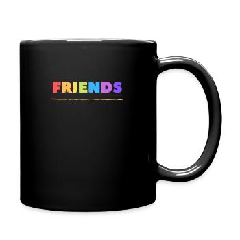 Friends Are The Family We Choose - Full Colour Mug - black - Right