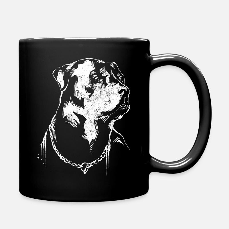 Rottweiler - Tasse einfarbig - Schwarz