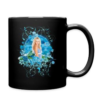 Mako Einfach Meerjungfrau Sirena - Tasse einfarbig - Schwarz - Rechts
