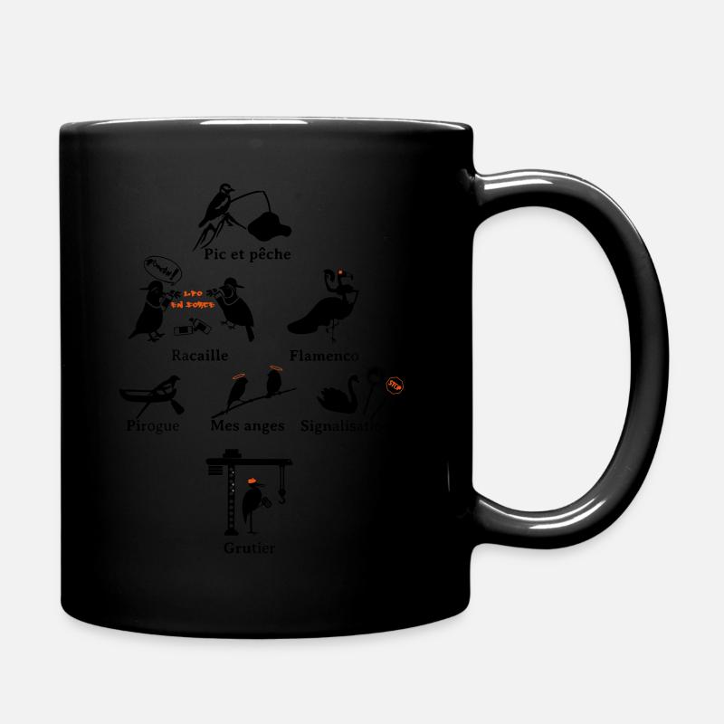 birds bird - Full Colour Mug - black