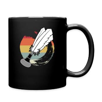 Indiaca Volleyball Vintage South America - Full Colour Mug - black - Right