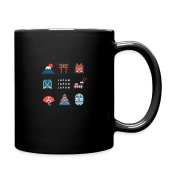 Japan Japan Japan | Japanese motifs - Full Colour Mug - black - Right