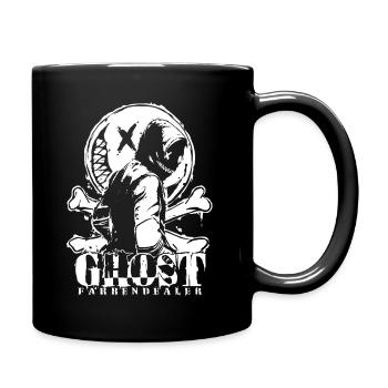 Ghostman white - Full Colour Mug - black - Right