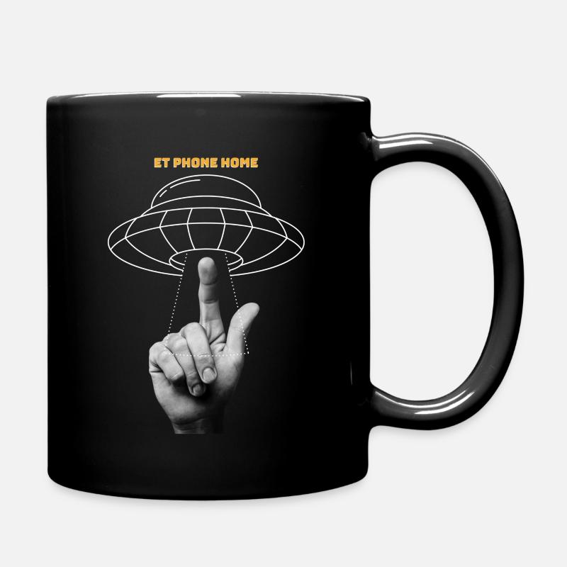ET phone home - Tasse einfarbig - Schwarz