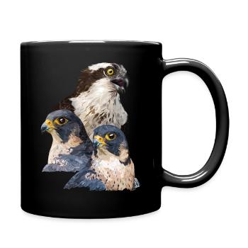 Oiseaux de proie - Mug uni - noir - Droite