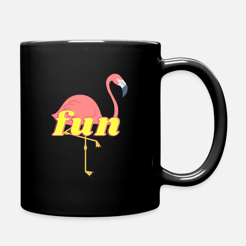Flamingo amusant - Mug uni - noir