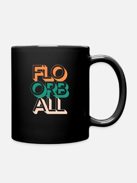 Floorball - Tasse einfarbig - Schwarz